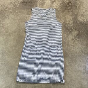 Engineered Garments Dress Womens Medium 1 Blue Striped Casual Pockets‎ USA